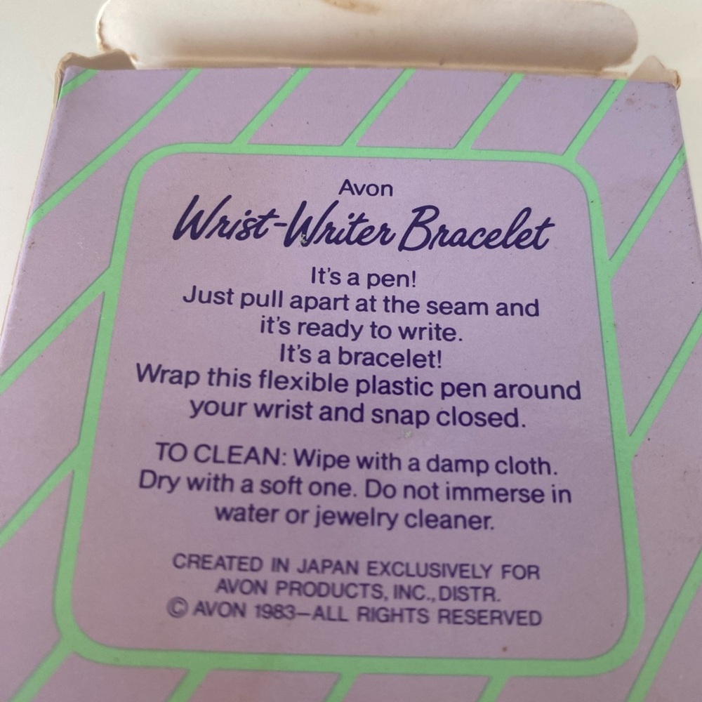 Vintage Avon wrist, rider bracelet, purple, NIB - Picture 2 of 4